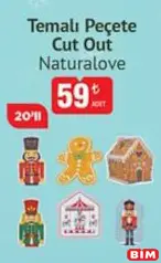 NATURALOVE TEMALI PEÇETE CUT OUT 20'Lİ fiyat ve kampanya bilgisi